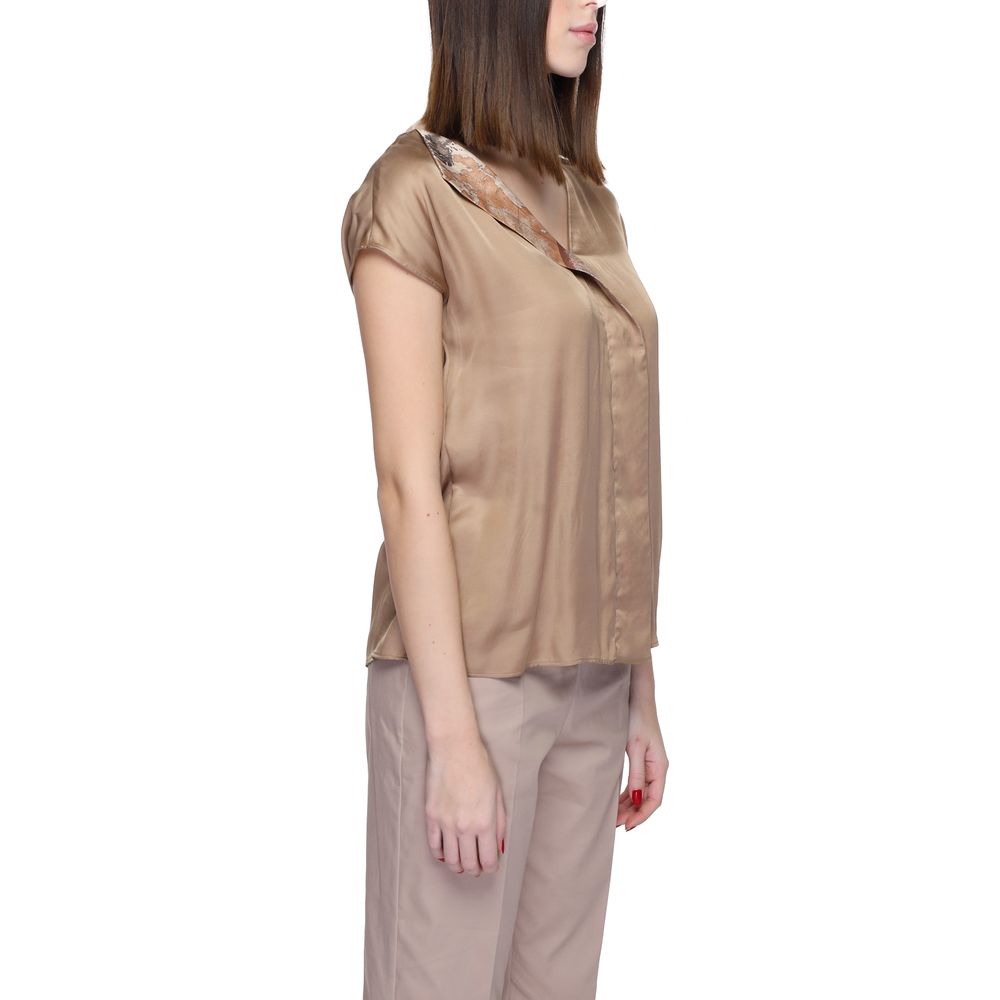 Πουκάμισο Alviero Martini Prima Classe Beige Viscose