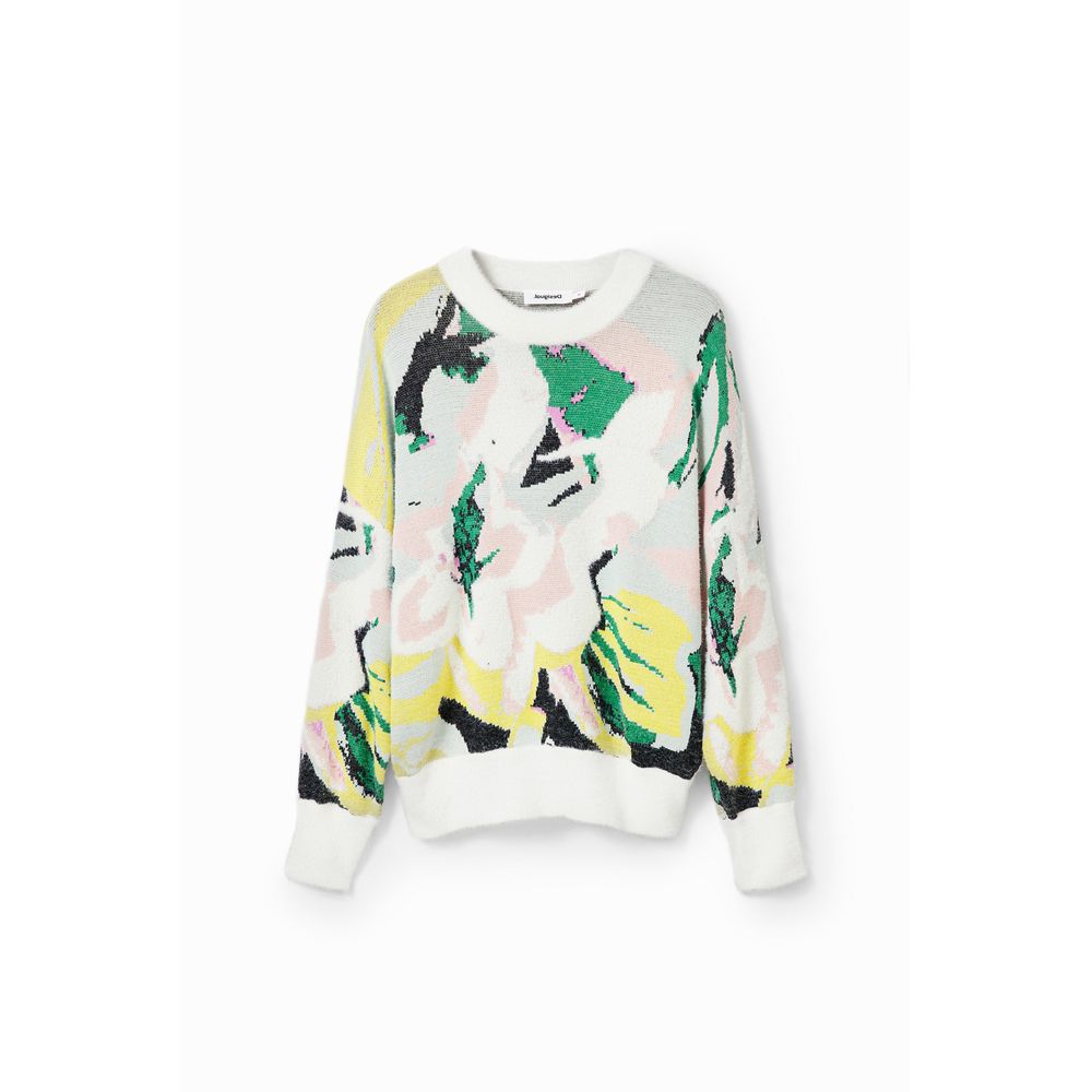 Πουλόβερ Desigual Cream Πολυαμίδιο