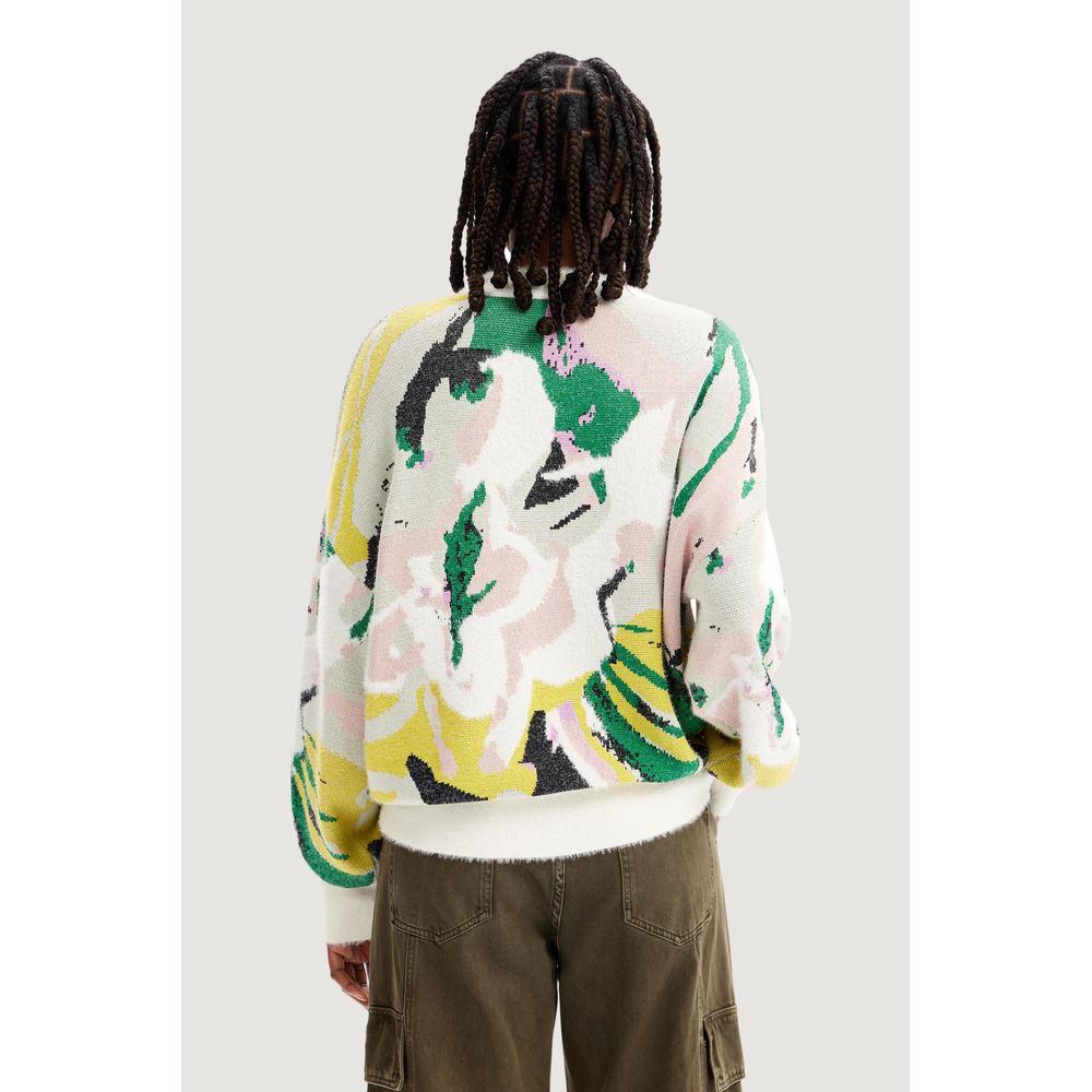 Πουλόβερ Desigual Cream Πολυαμίδιο