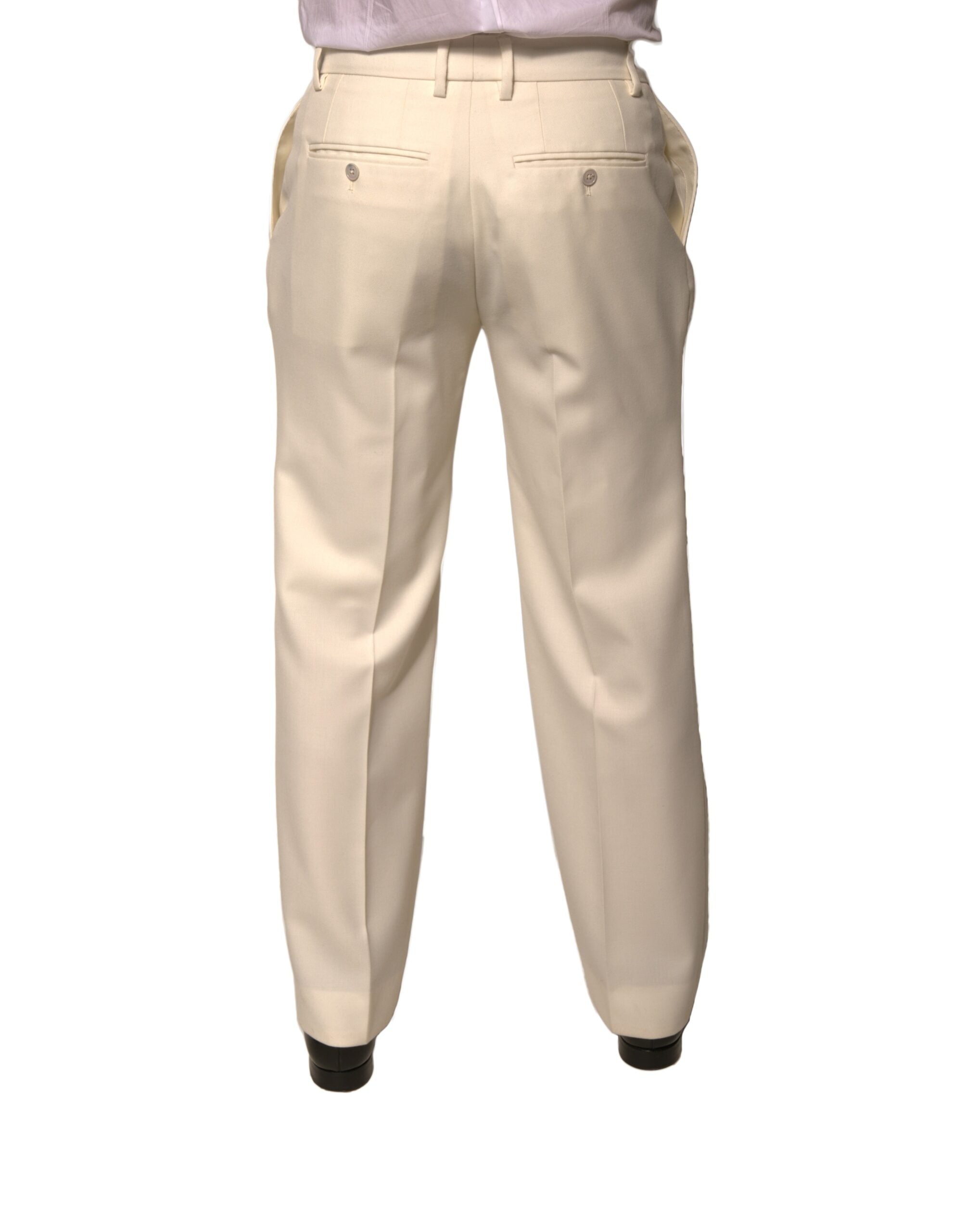 Dolce & Gabbana Off White ίσιο παντελόνι