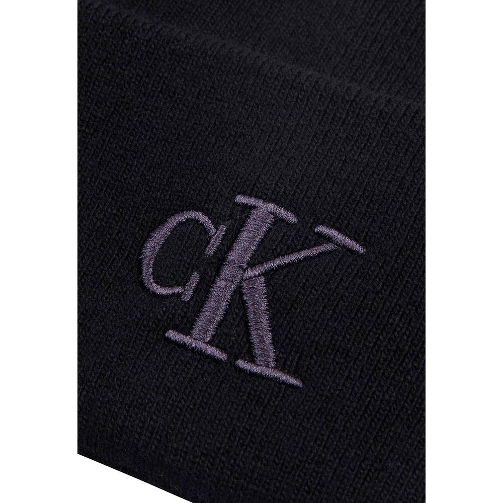 Calvin Klein Jeans Black Wool Cap (Baseball Hat)