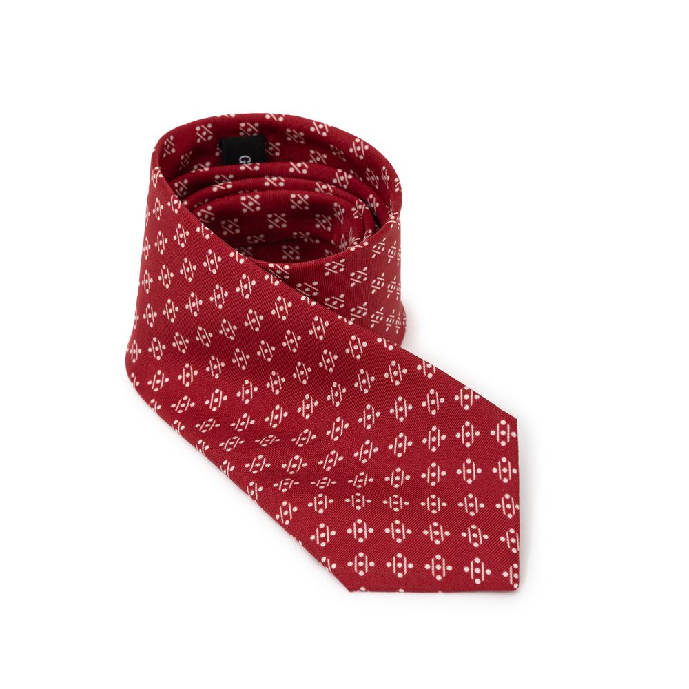 Giorgio Armani Red Silk Ty