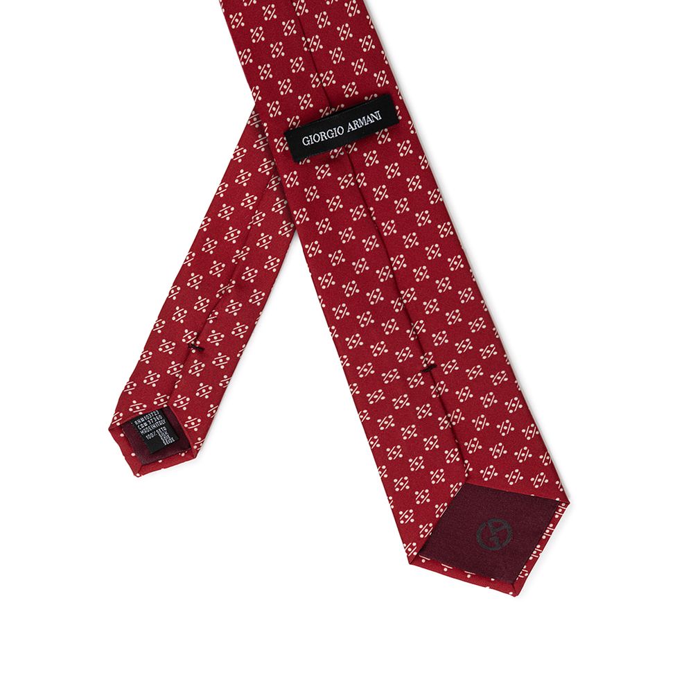 Giorgio Armani Red Silk Ty
