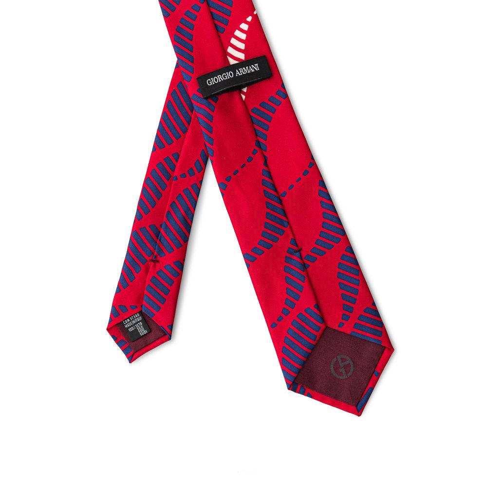 Giorgio Armani Red Silk Ty