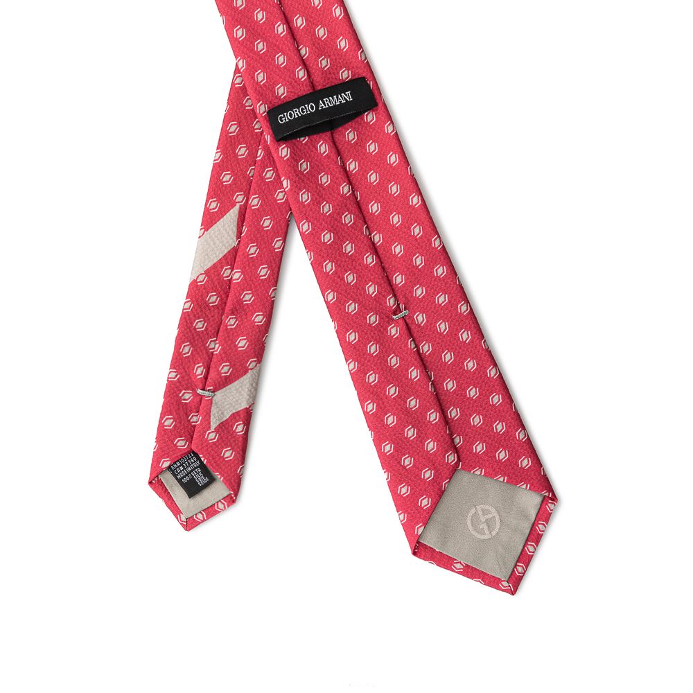 Giorgio Armani Red Silk Ty