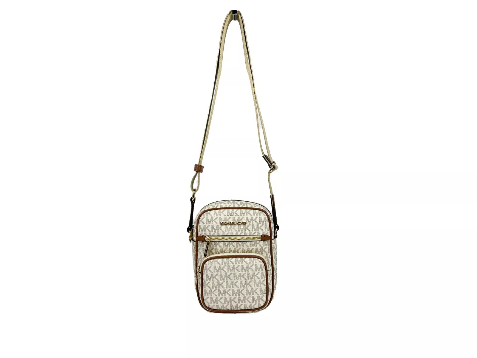 Michael Kors North South Medium Crossbody Τσάντα Vanilla