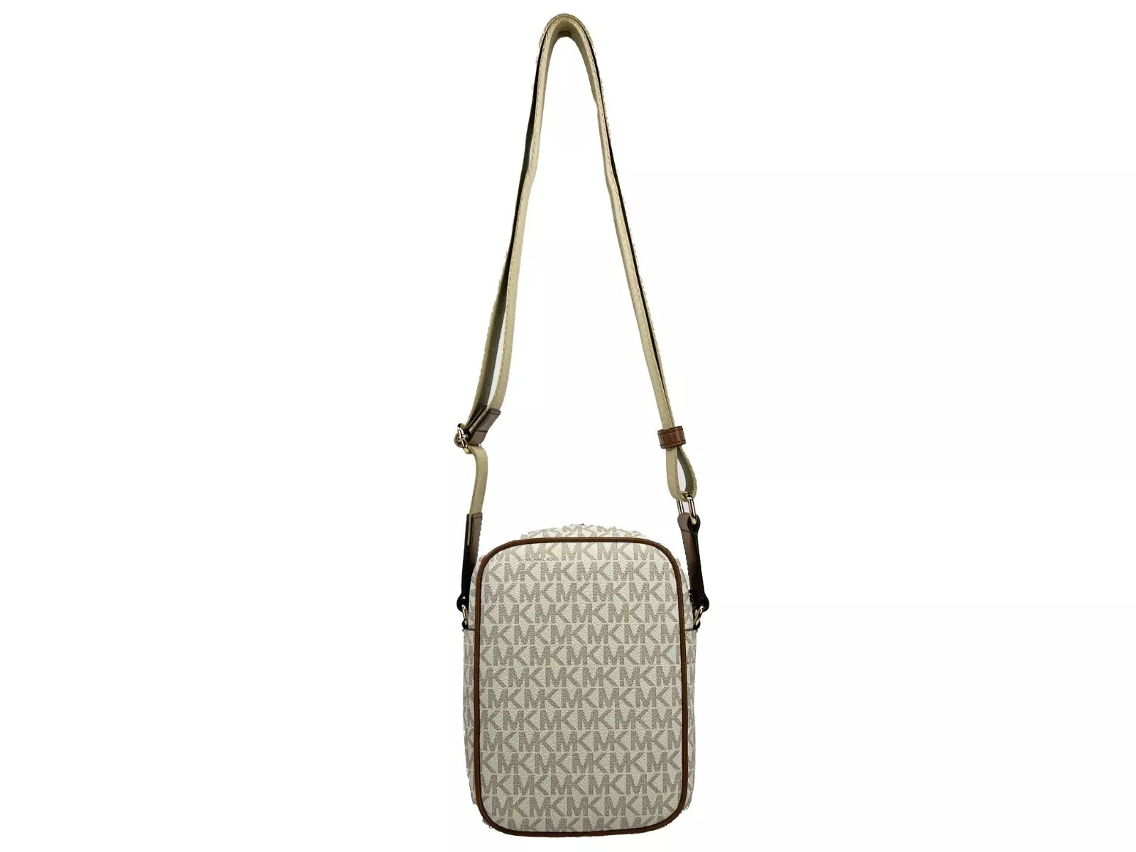Michael Kors North South Medium Crossbody Τσάντα Vanilla