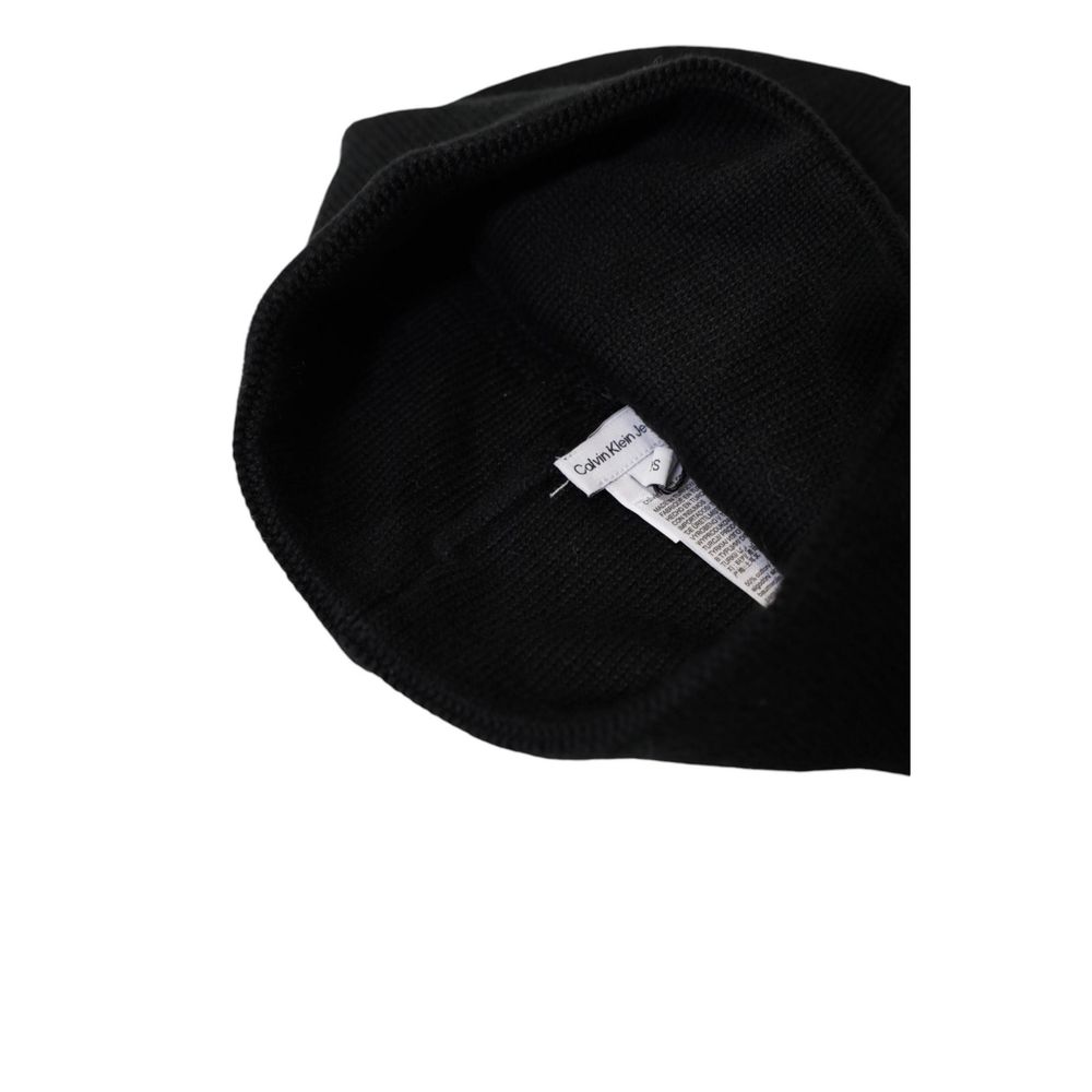 Μαύρο βαμβακερό καπέλο Calvin Klein
