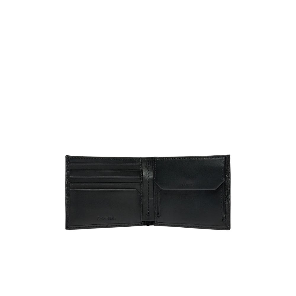 Μαύρο δερμάτινο πορτοφόλι Calvin Klein