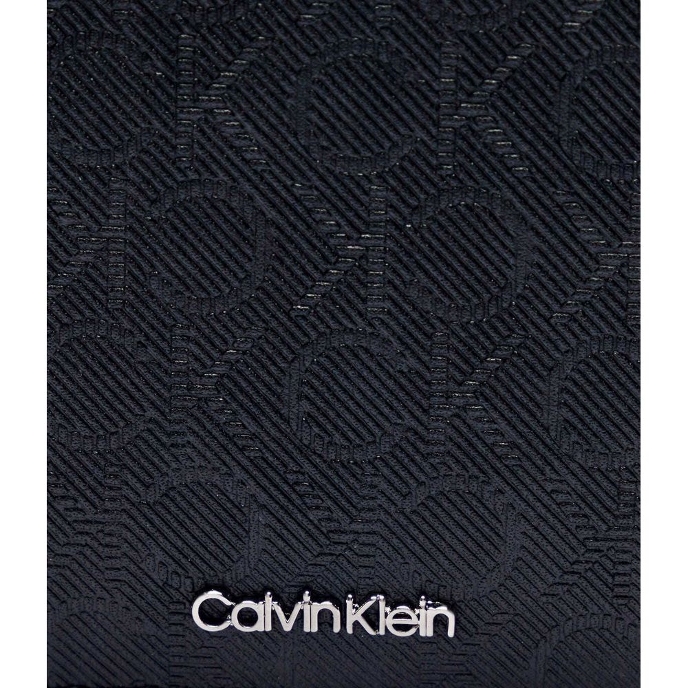Μαύρο δερμάτινο πορτοφόλι Calvin Klein