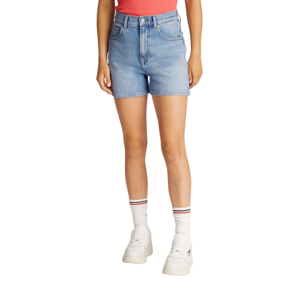 Tommy Hilfiger Jeans Light Blue Cotton Rigenerato Short