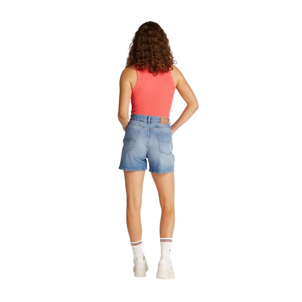 Tommy Hilfiger Jeans Light Blue Cotton Rigenerato Short