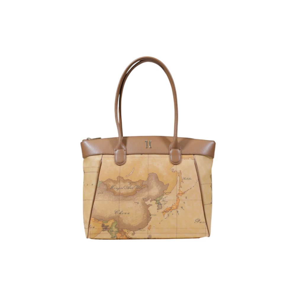 Τσάντα Alviero Martini Prima Classe Beige βαμβακερή τσάντα