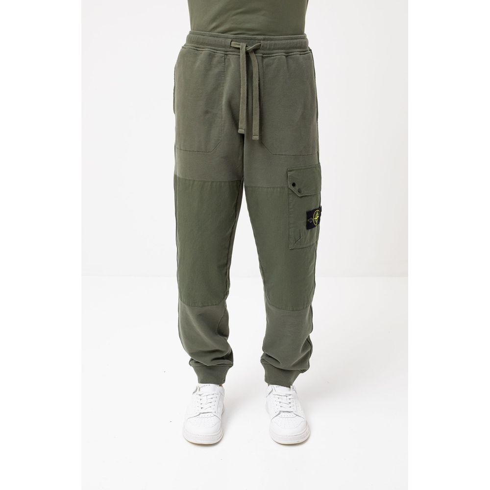 Ανδρική αθλητική φόρμα Stone Island Green Cotton