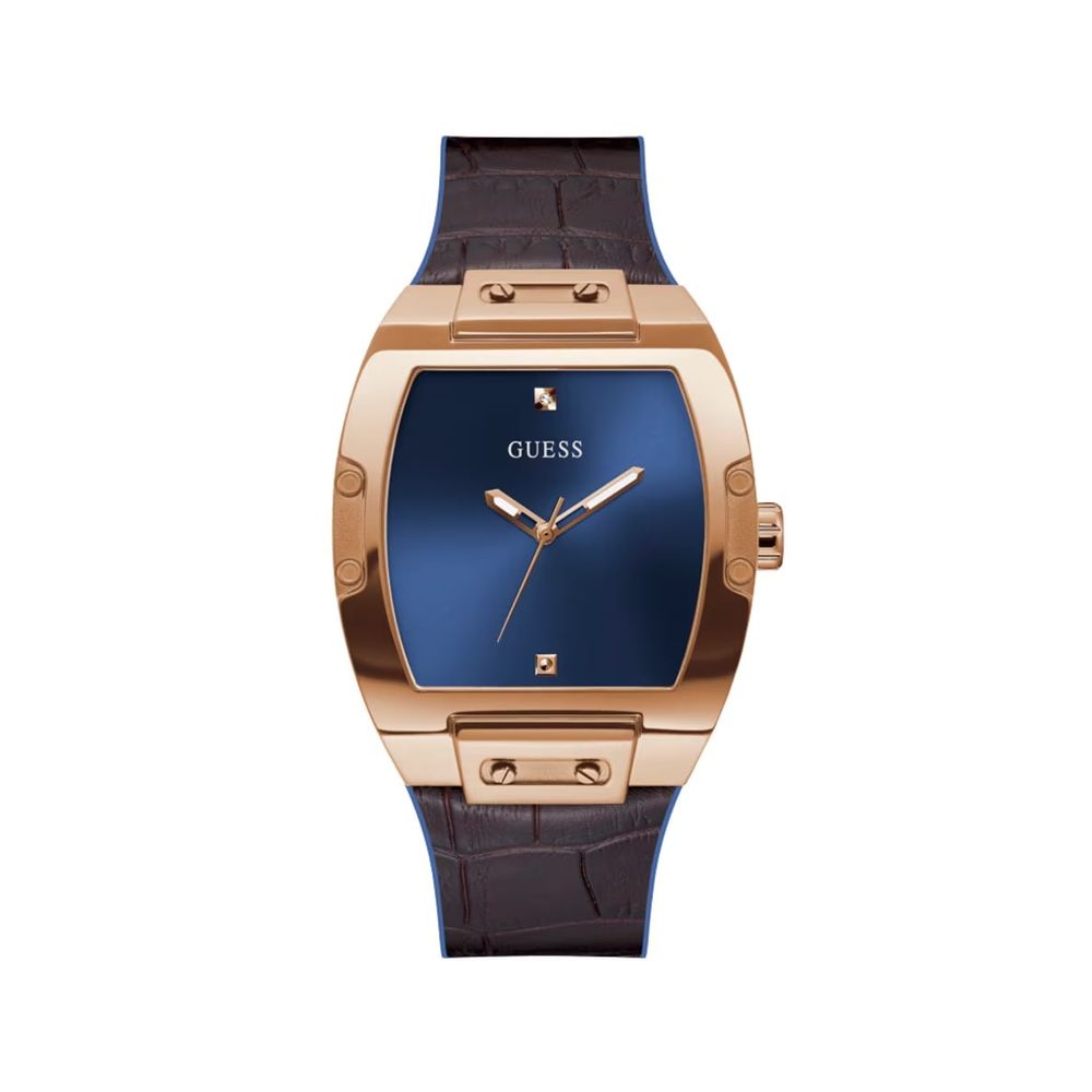 Ρολόι σιλικόνης Guess Brown