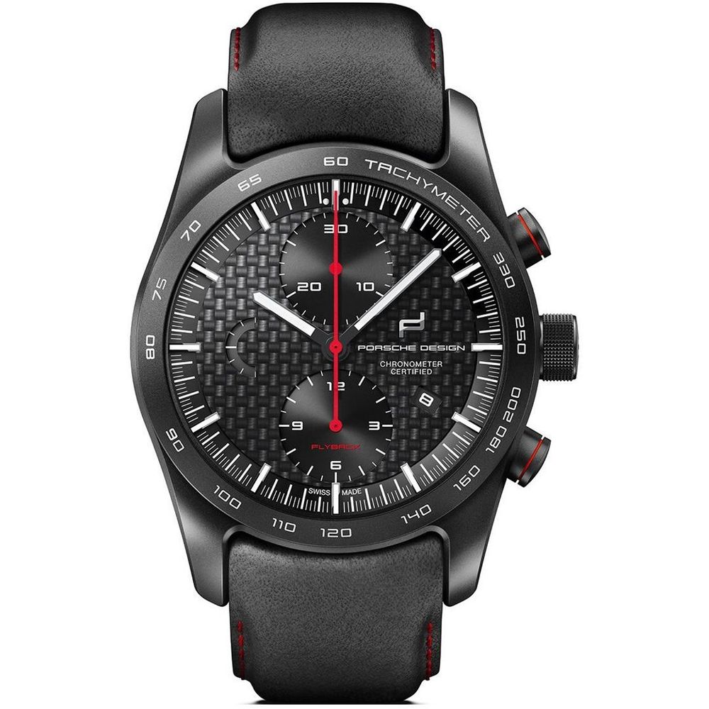 Porsche Design Black Leather Sport Watch