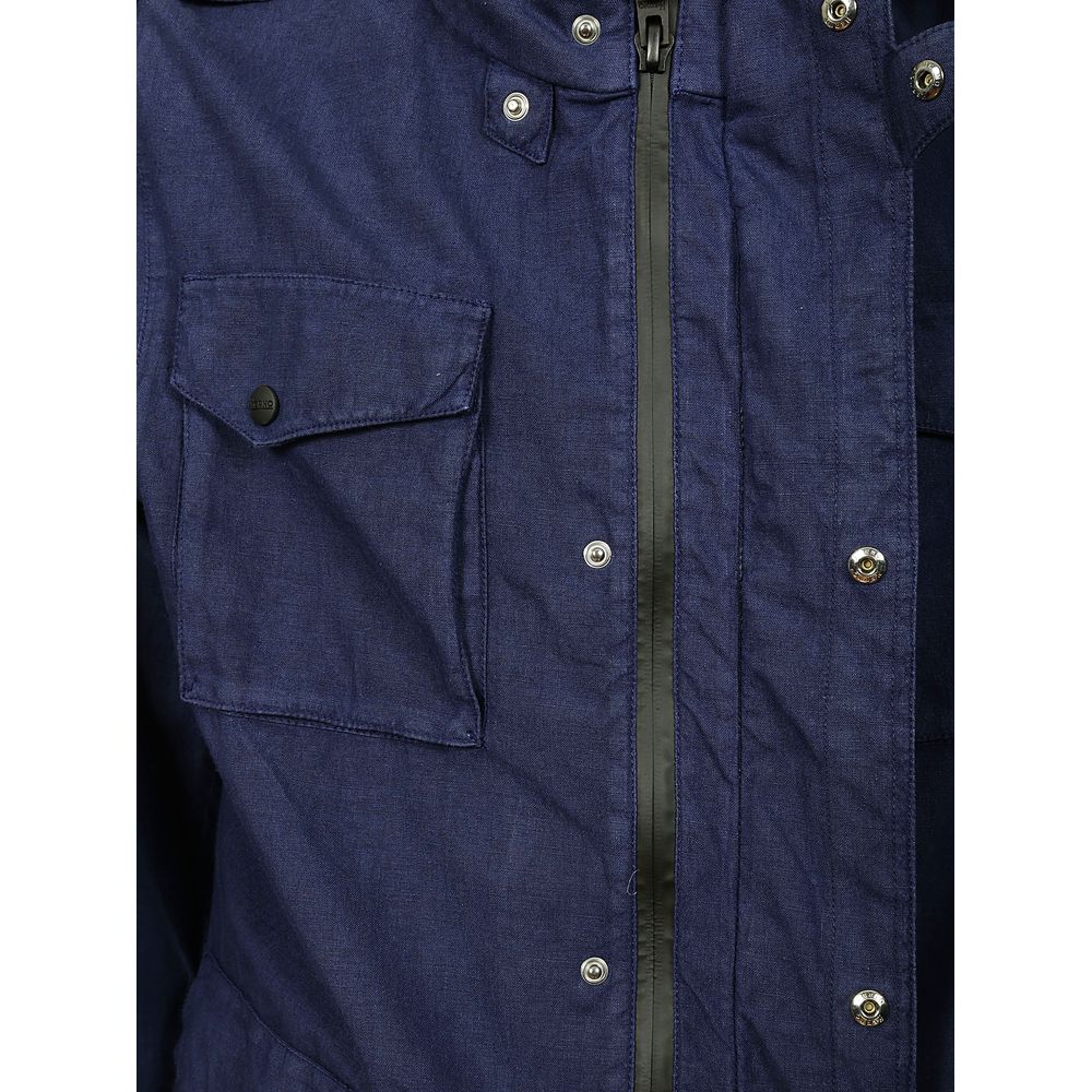 Herno Blue Linen Jacket