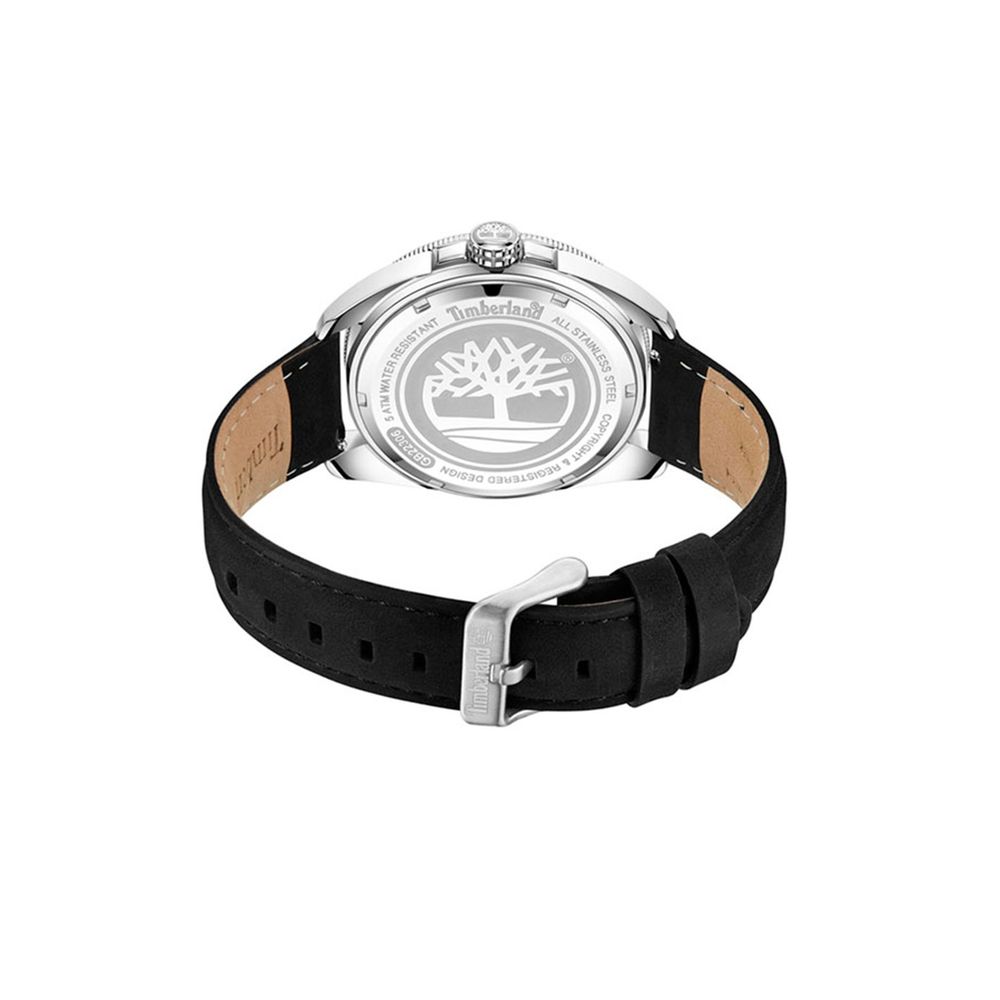 Timberland Black Leather Sport Watch