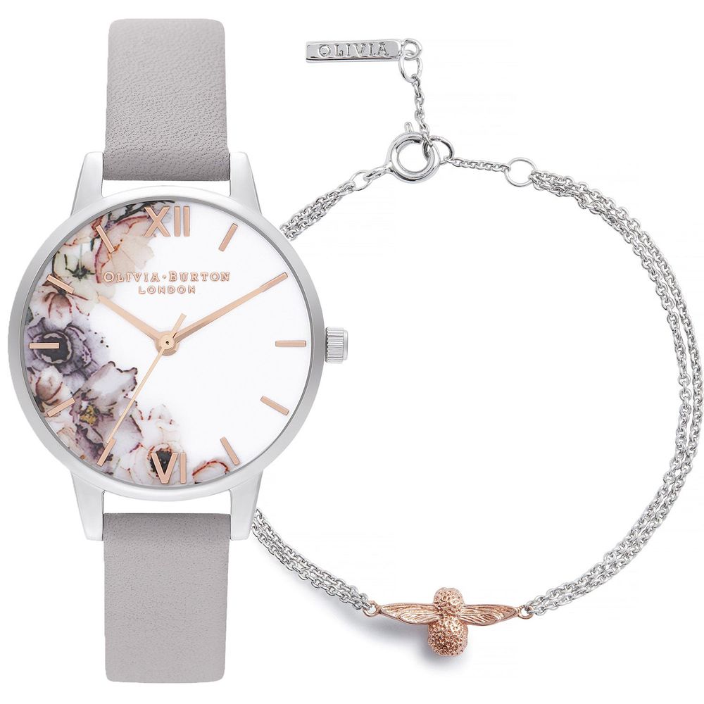 Olivia Burton Gray Leather Watch