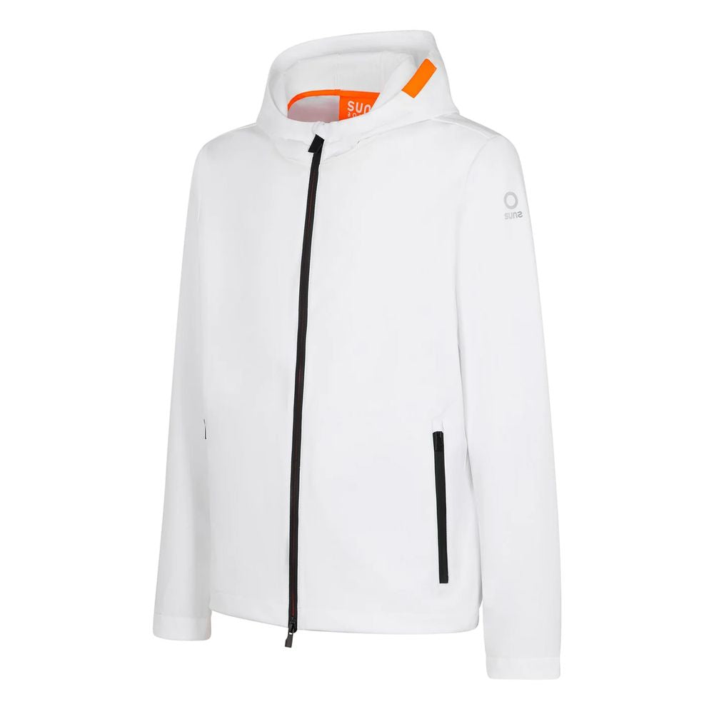 Suns White Polyester Jacket