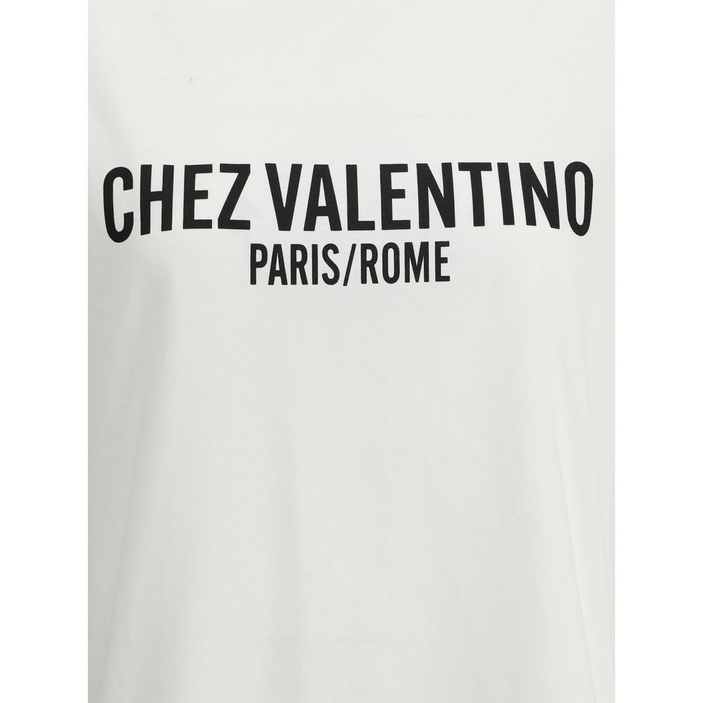 Βαμβακερό μπλουζάκι Valentino Logo