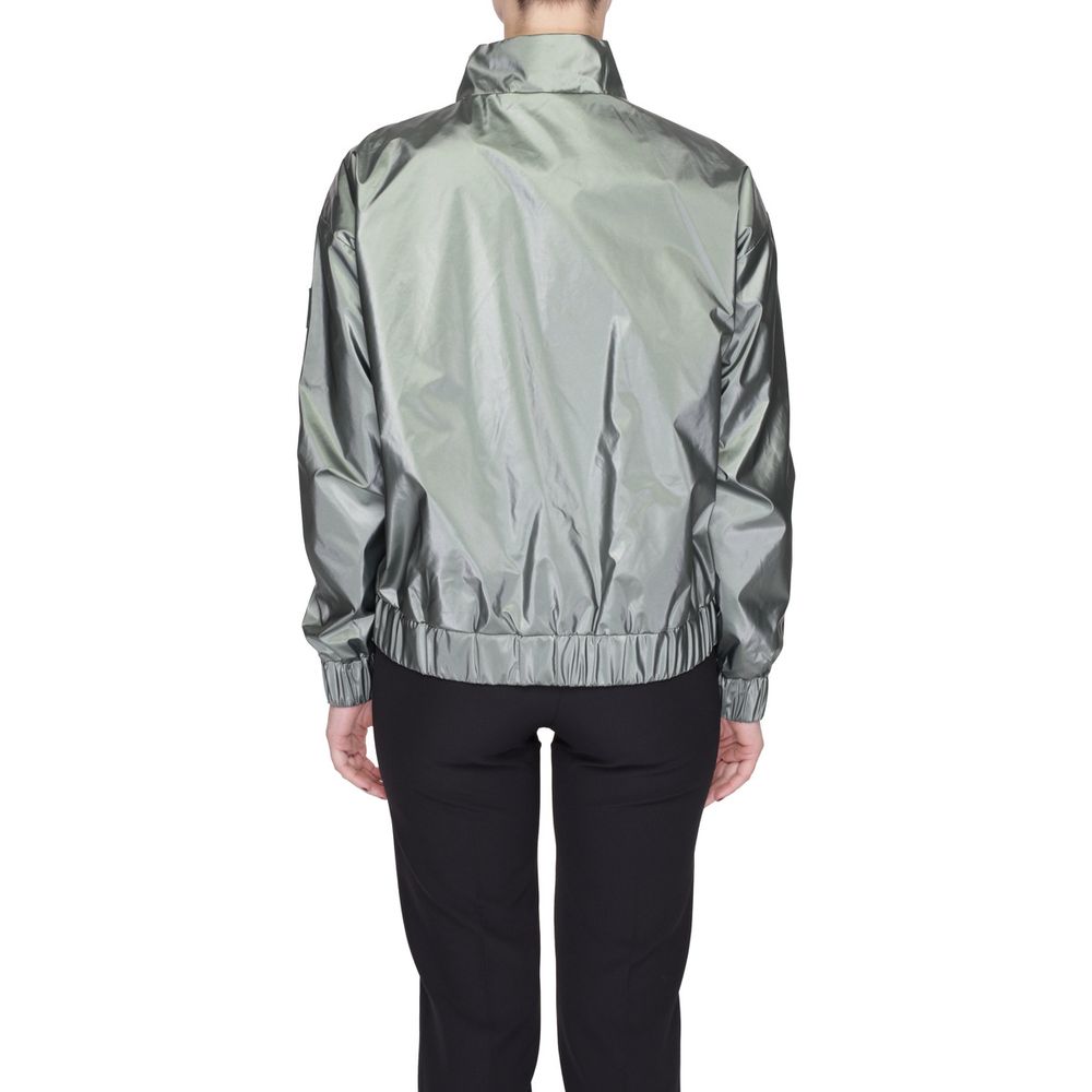 Suns Green Polyester Jackets & Coat