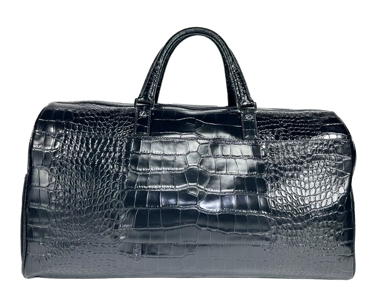 Michael Kors Bedford Travel XL Embossed Duffle Bag Weekender Black