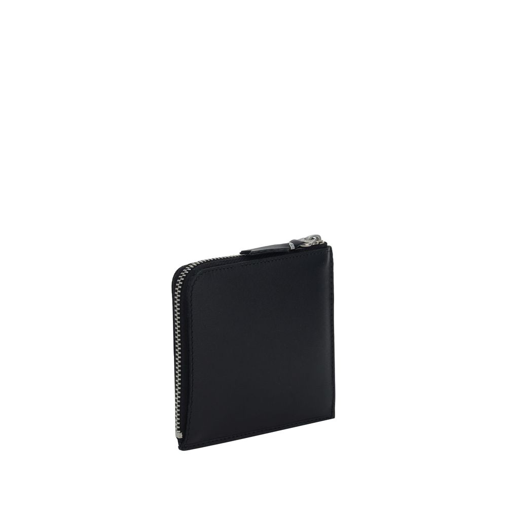 Comme Des Garçons Wallet Silver Eyelet Coin Purse