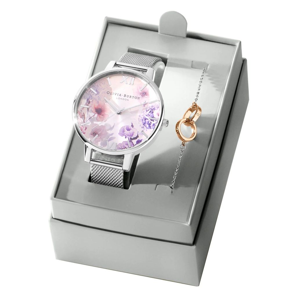 Olivia Burton Gray Stainless Steel Watch