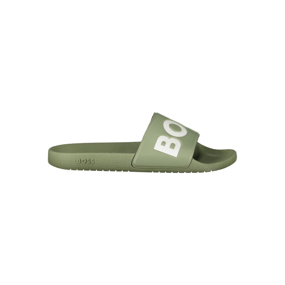 Hugo Boss Green Polyester Sandal