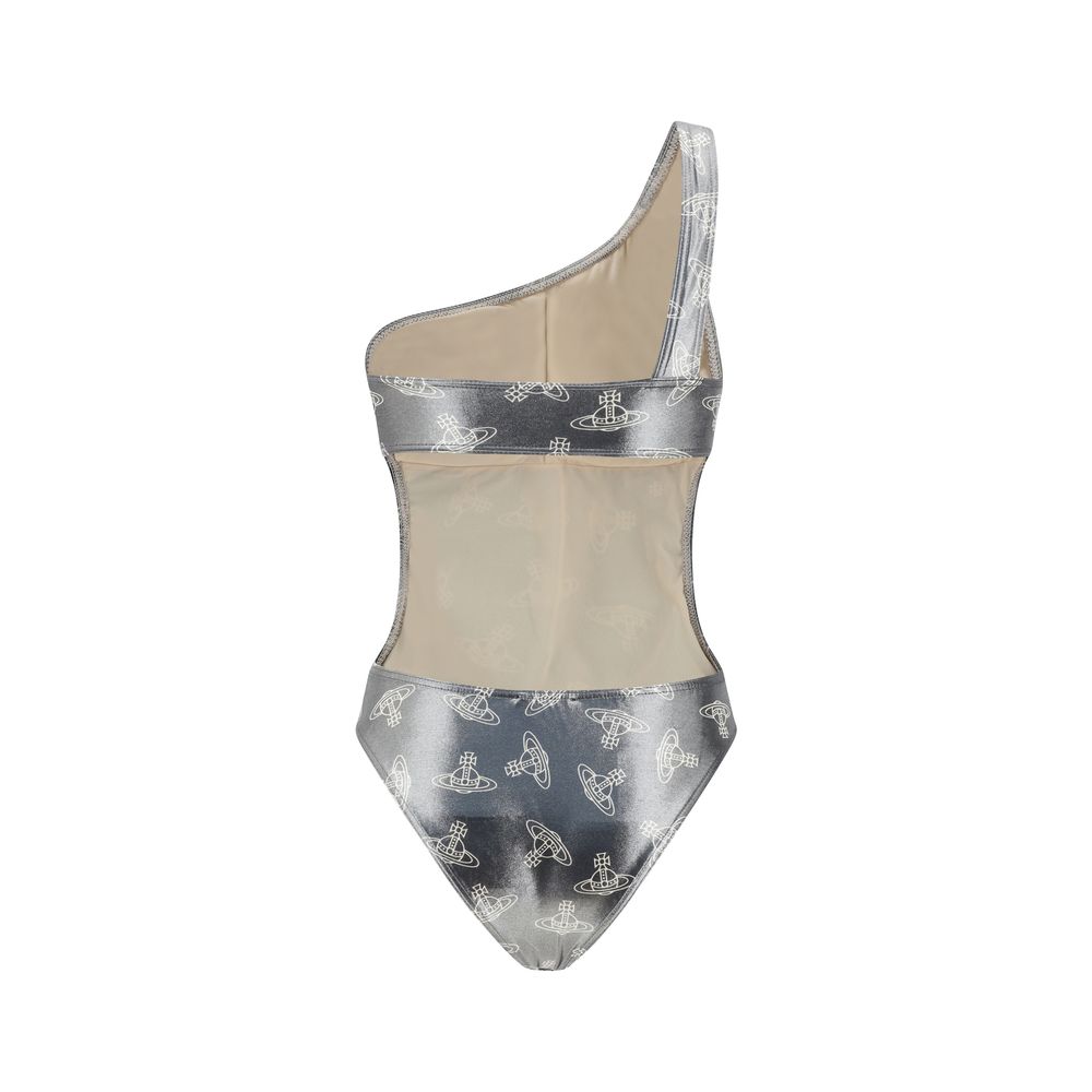 Vivienne Westwood Orb One-Shoulder Swimsuit