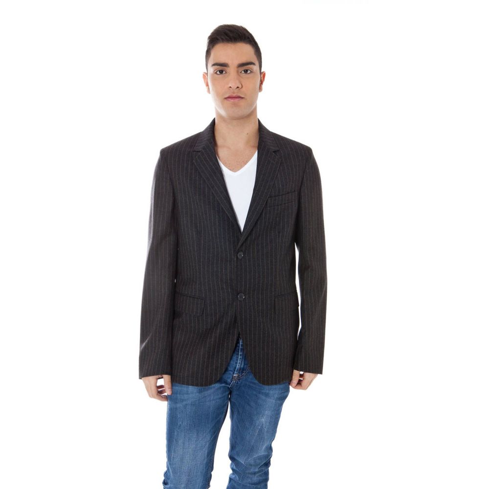 Ανδρικό μπουφάν Calvin Klein Grey Wool