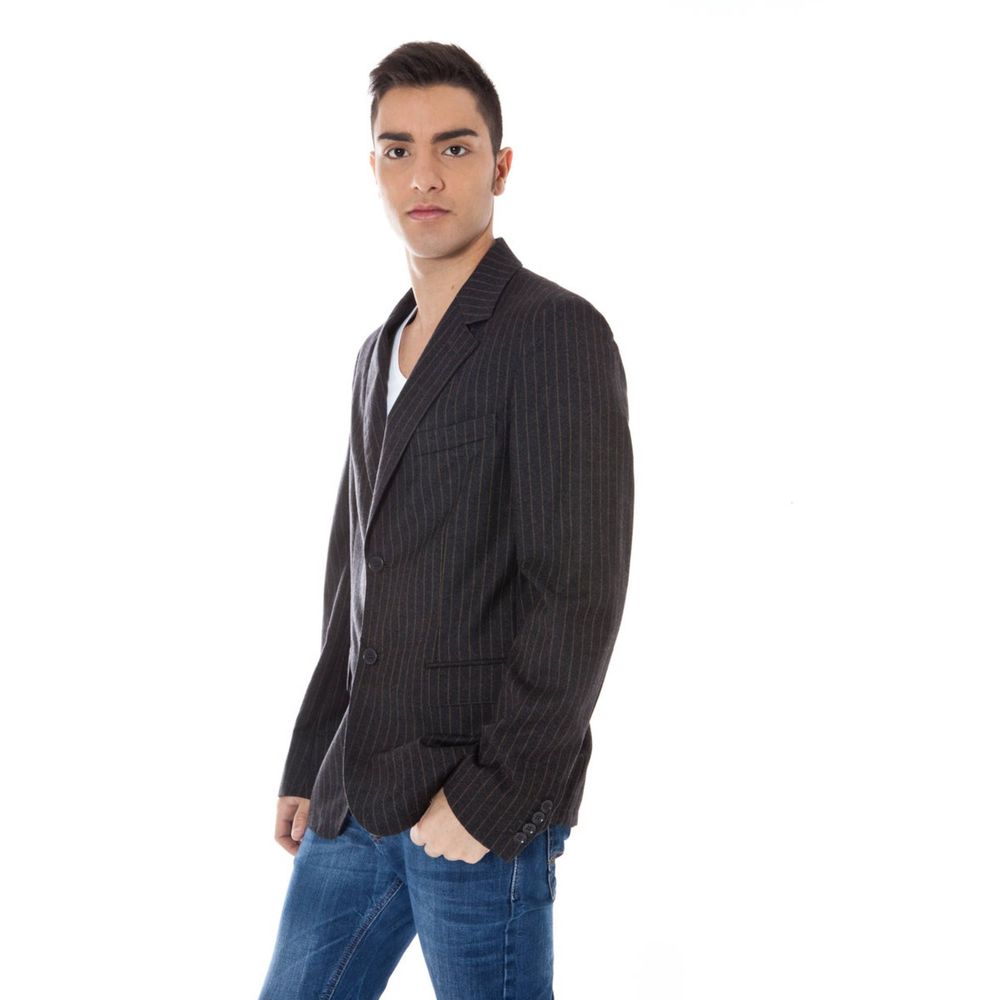 Ανδρικό μπουφάν Calvin Klein Grey Wool