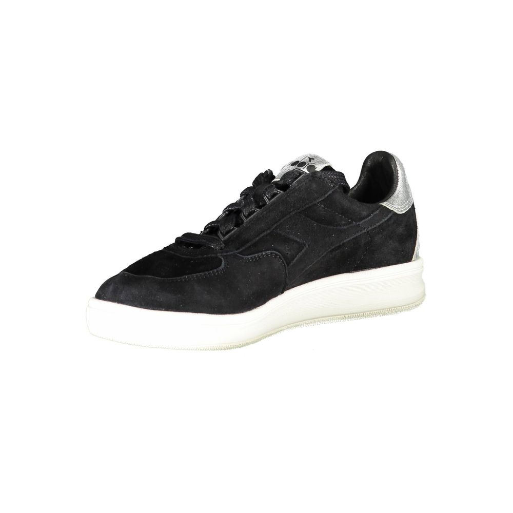 Diadora Μαύρο Δερμάτινο Γυναικείο Αθλητικά Παπούτσια