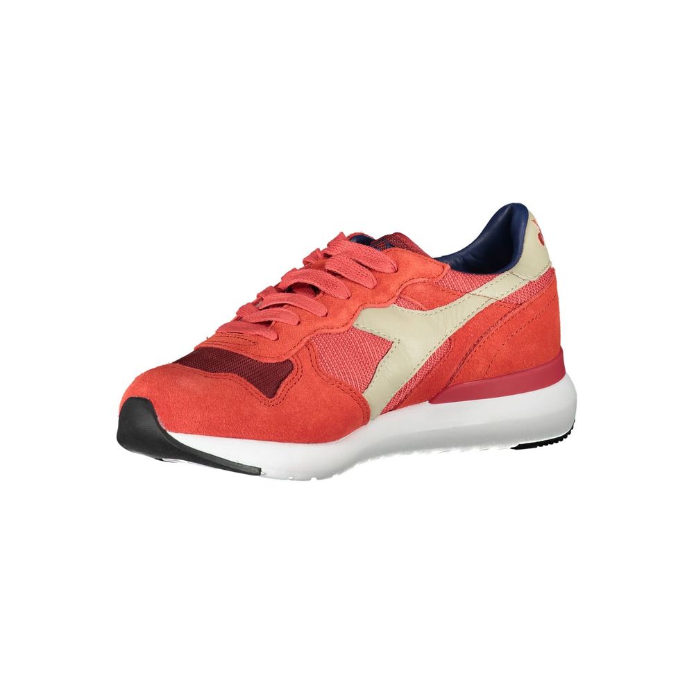 Diadora Κόκκινο δερμάτινο γυναικείο αθλητικό παπούτσια