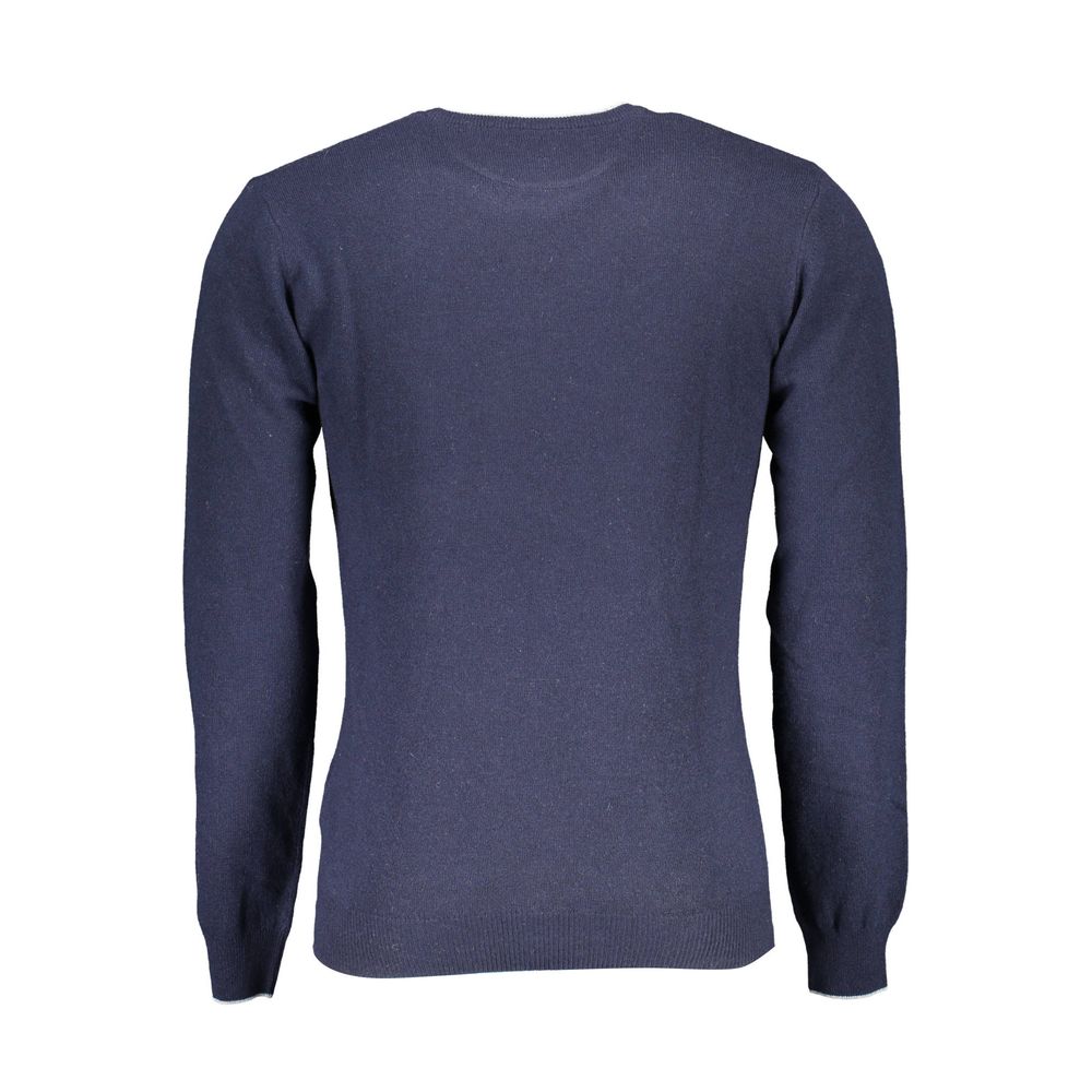 US POLO ASSN. Μπλε μάλλινο ανδρικό πουλόβερ