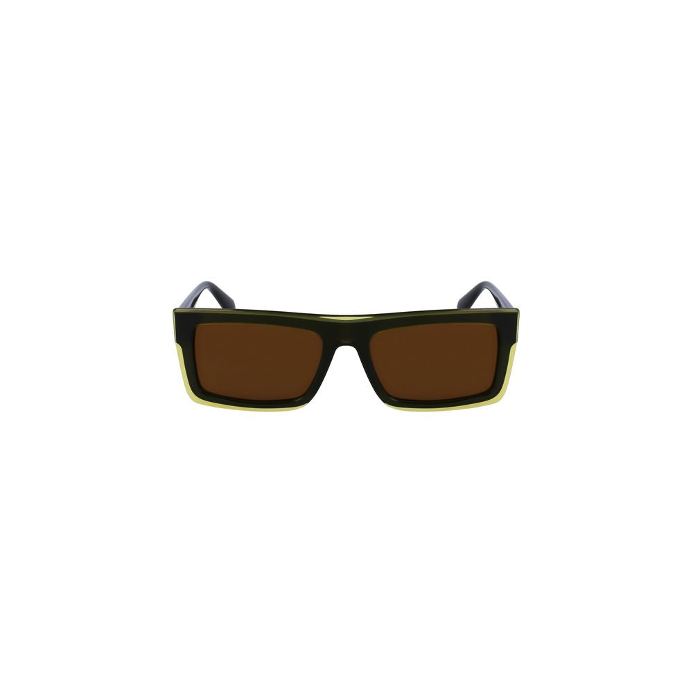 Calvin Klein Yellow Plastic Men Sunglasses