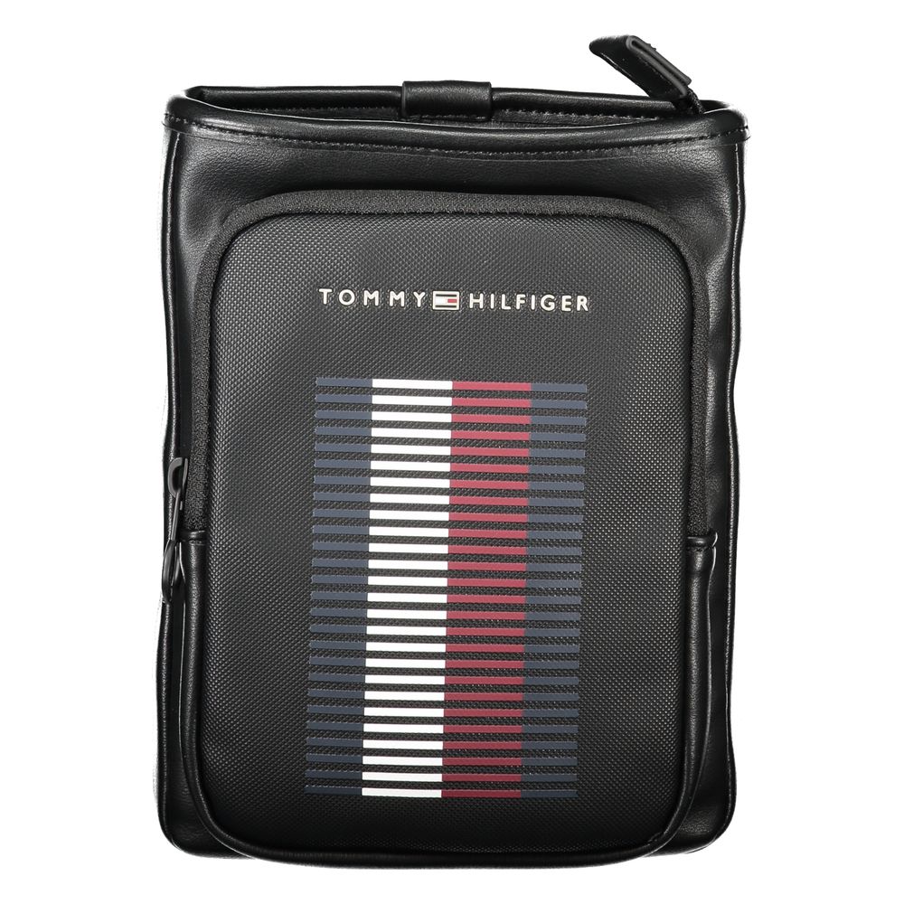 Ανδρική τσάντα ώμου Tommy Hilfiger Μαύρη Πολυαιθυλένιο