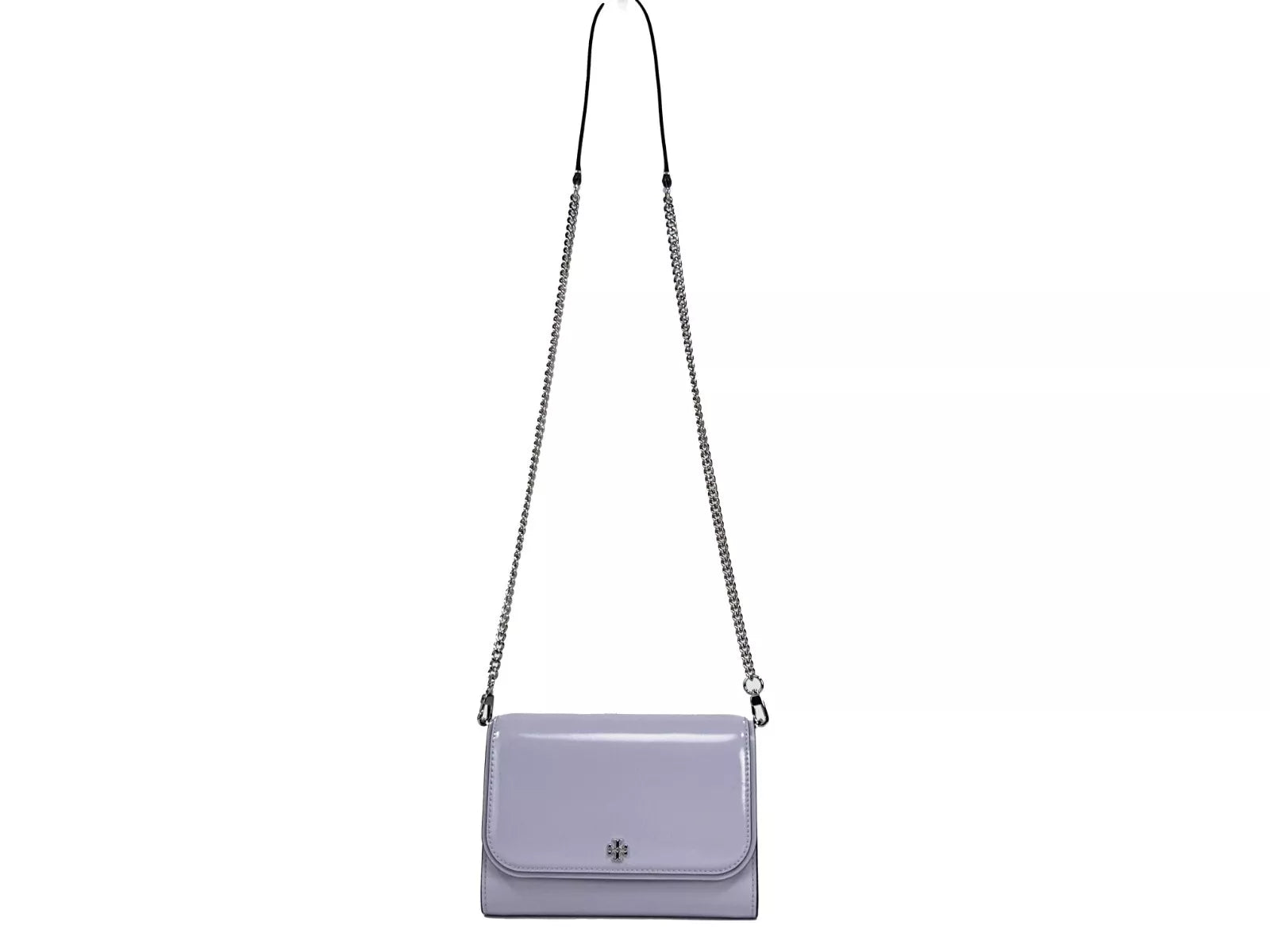 Tory Burch Patent Emerson Patent Chain Wallet Crossbody Bag