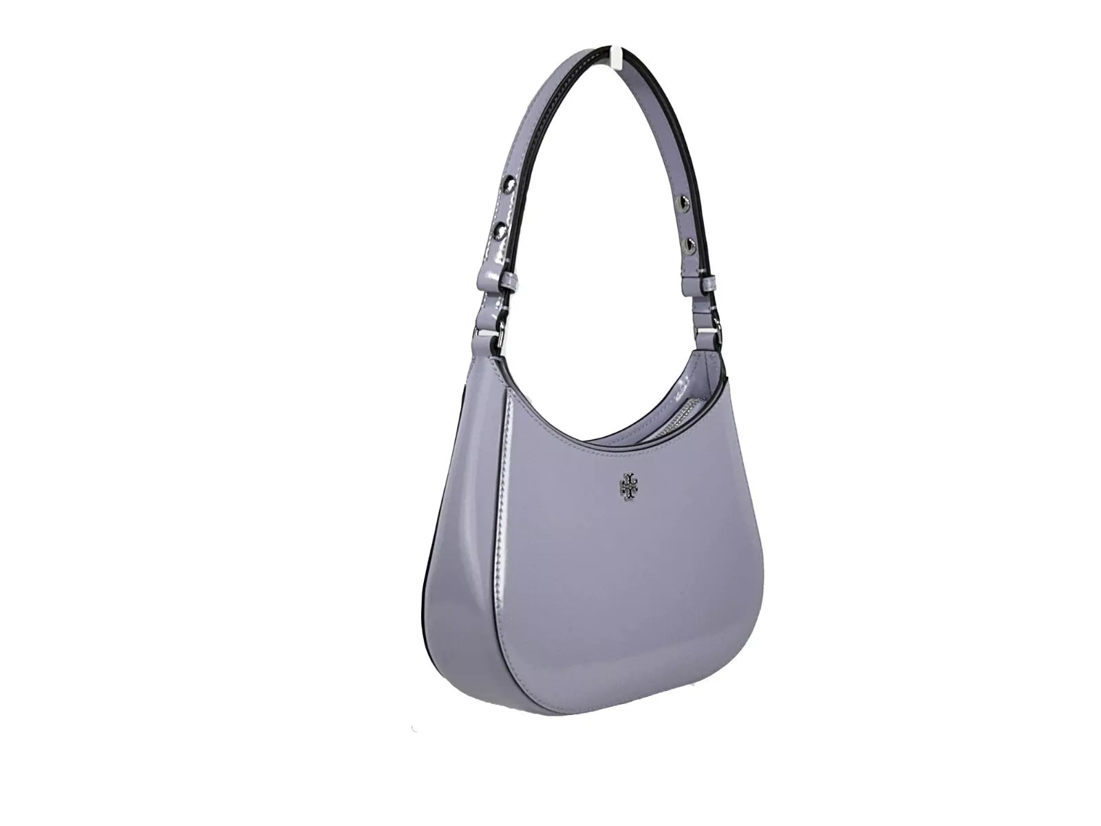 Tory Burch Patent Emerson Small Shoulder Bag Purse Violet