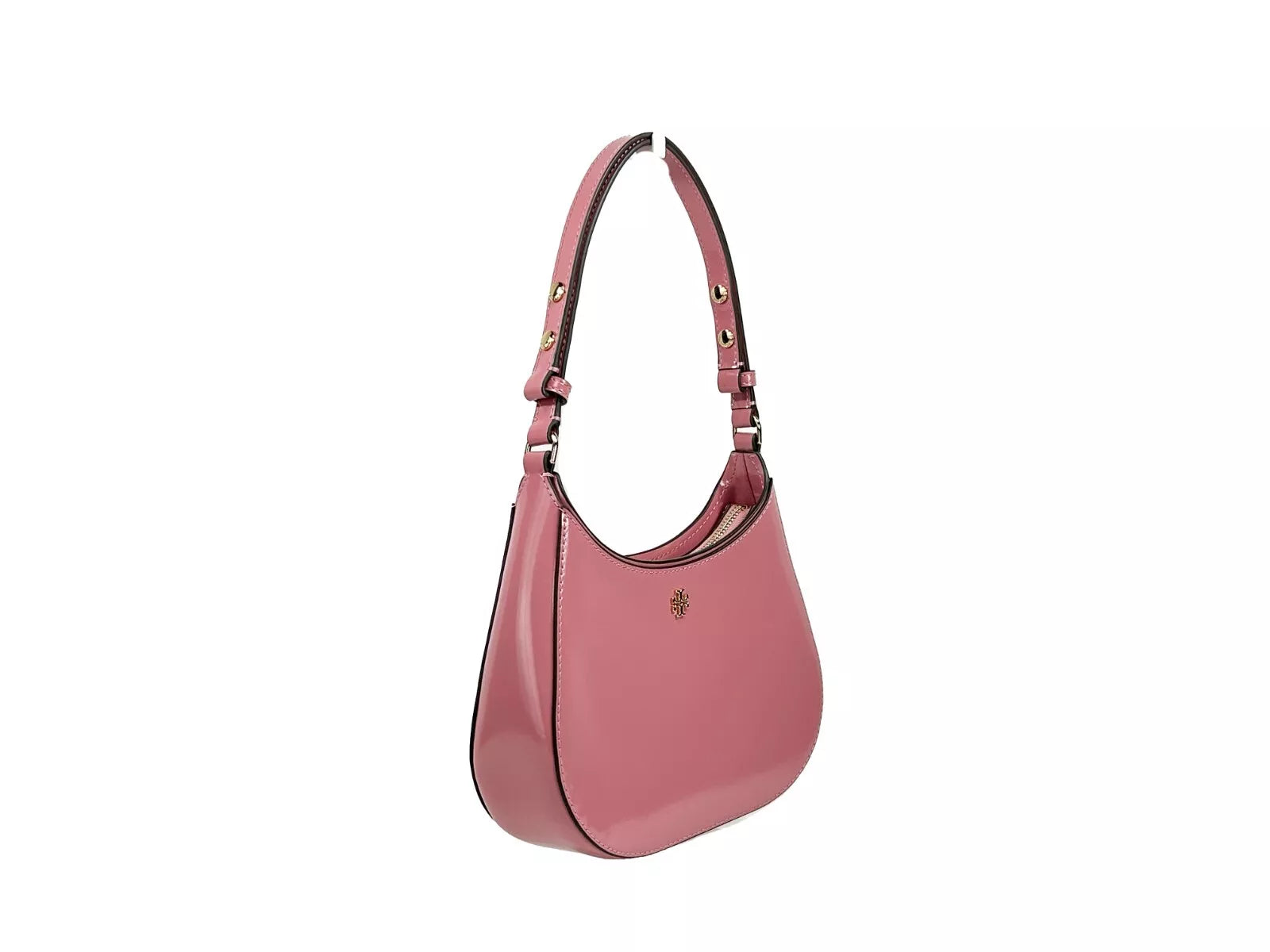 Tory Burch Patent Emerson Small Shoulder Bag Purse Pink