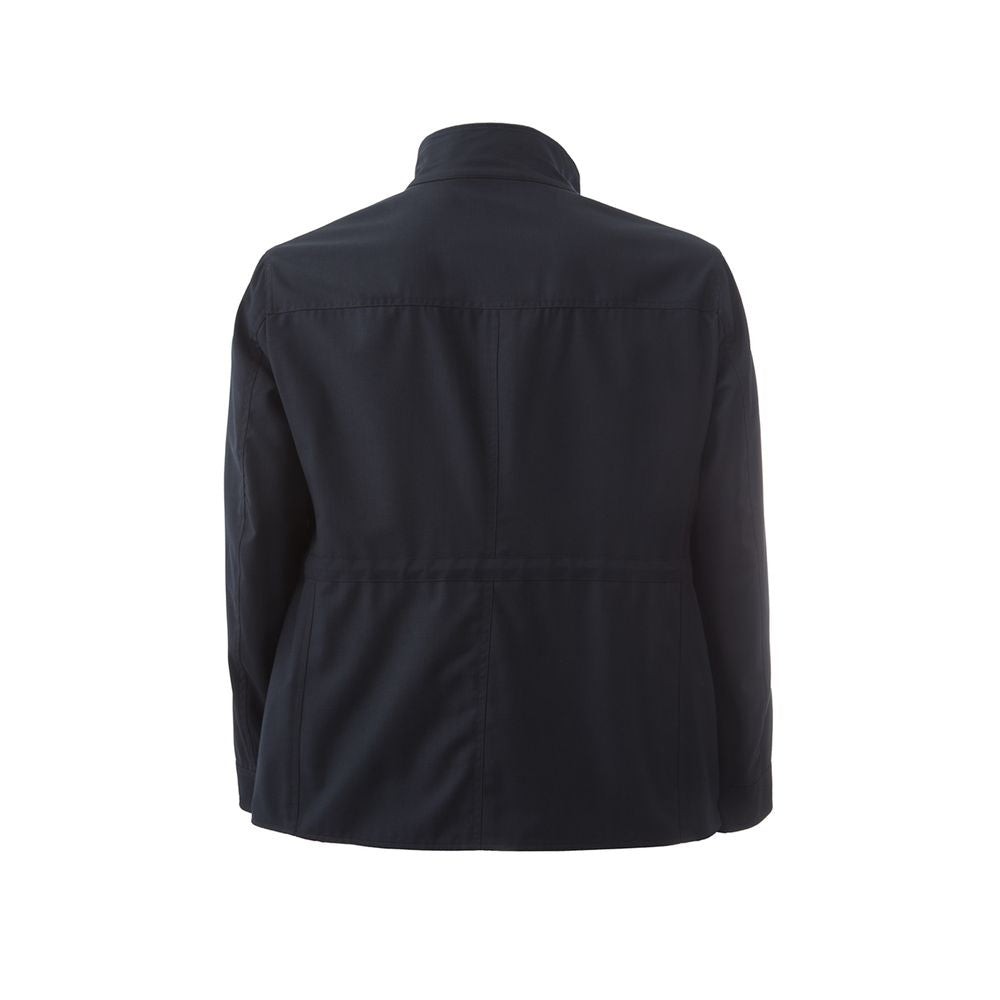 Lardini Blue Wool Coat