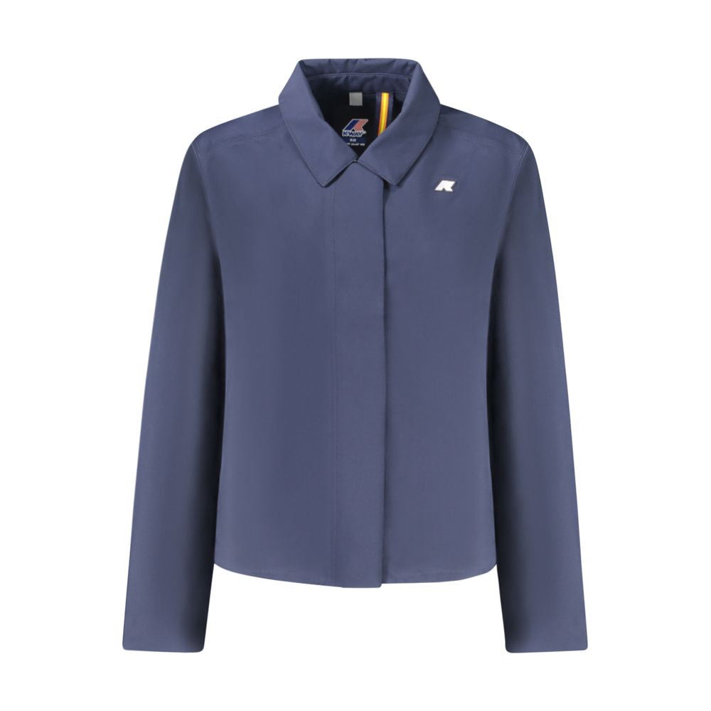 Γυναικείο μπουφάν K-WAY Blue Polyester