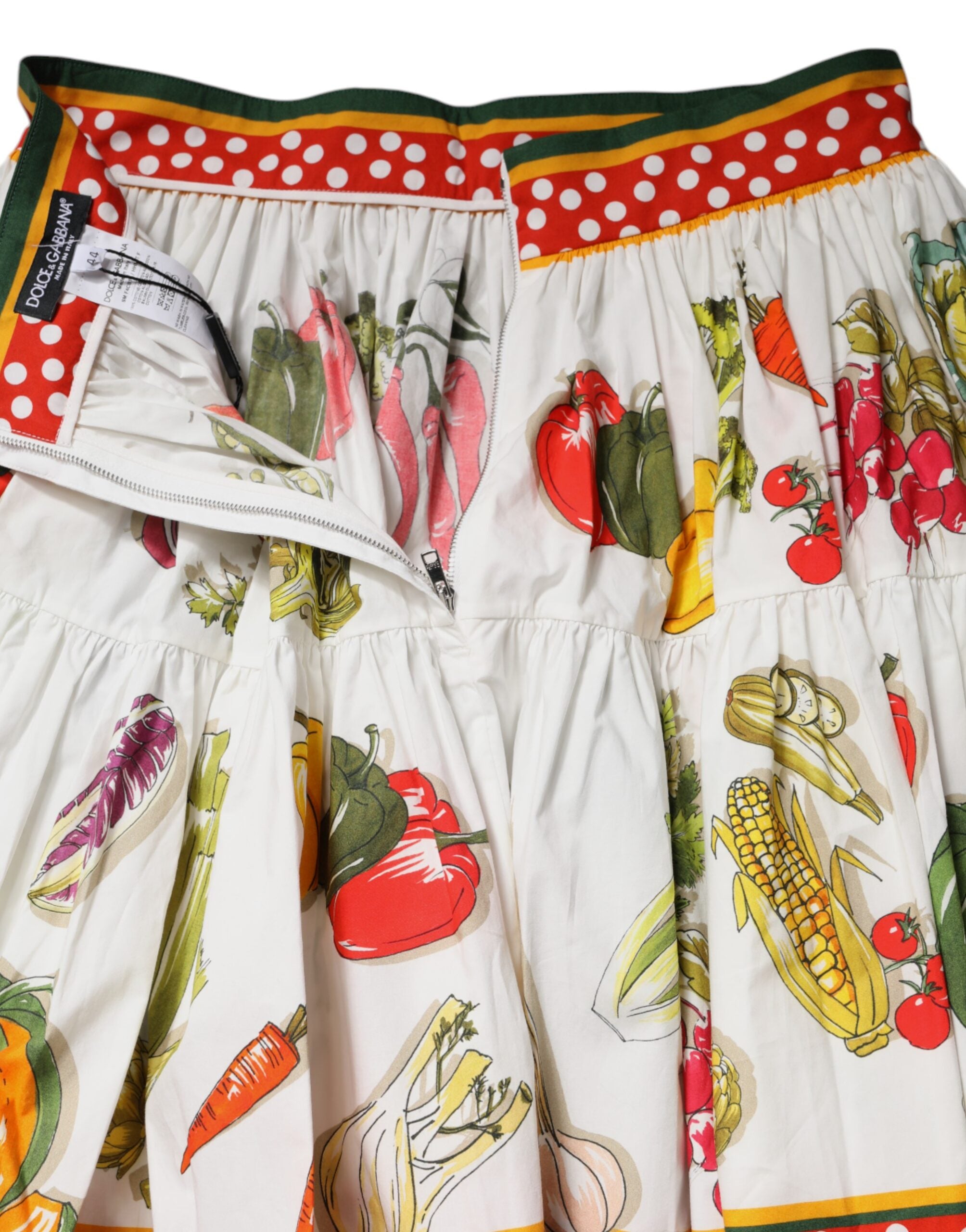 Dolce & Gabbana Multicolor Printed High Waist Mini Skirt