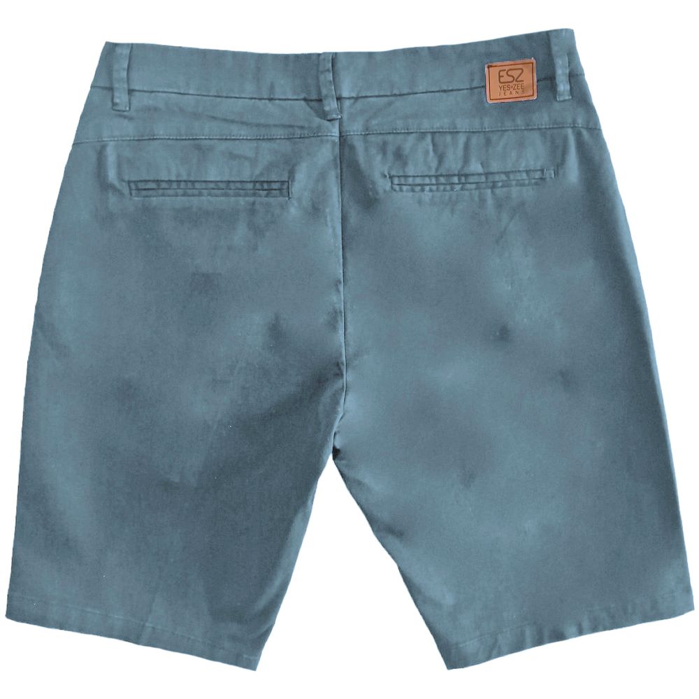 Yes Zee Light Blue Cotton Short