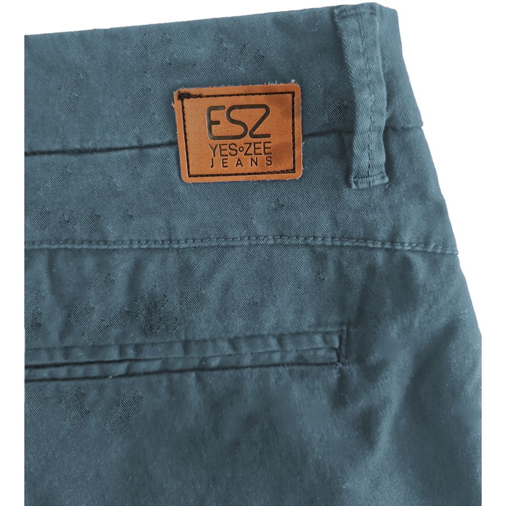 Yes Zee Light Blue Cotton Short