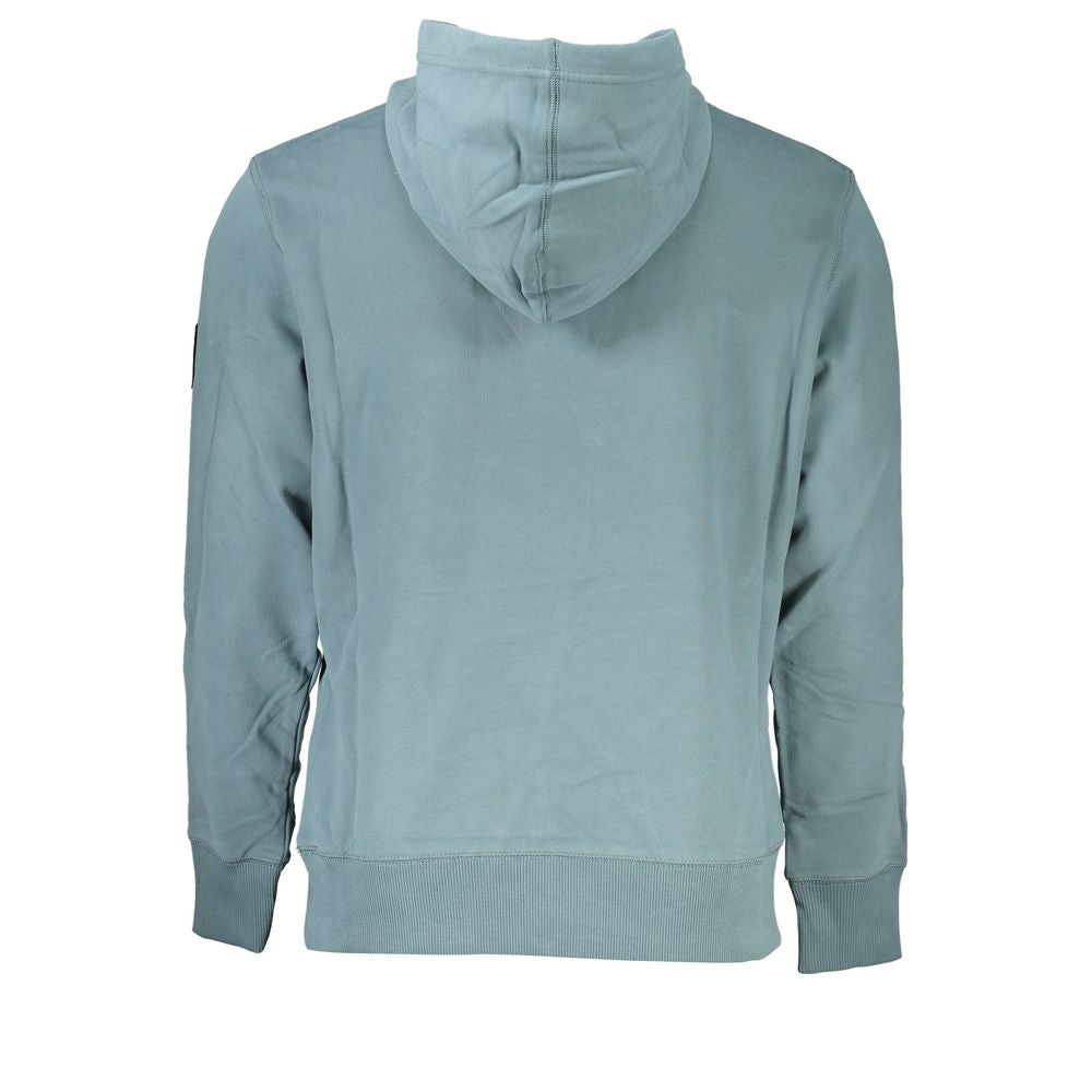 Calvin Klein Chic Βαμβακερό φούτερ με πράσινη κουκούλα