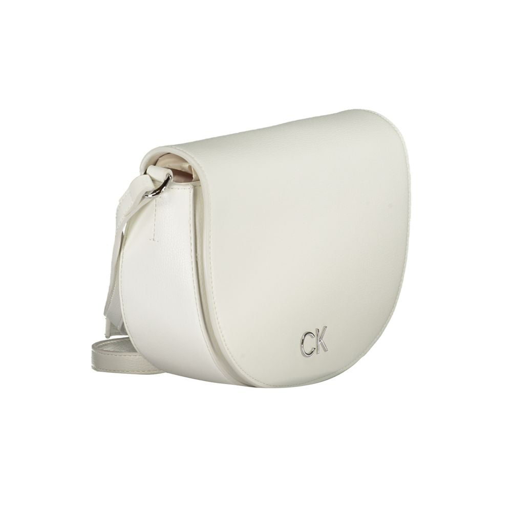 Τσάντα Calvin Klein Λευκό Πολυαιθυλένιο
