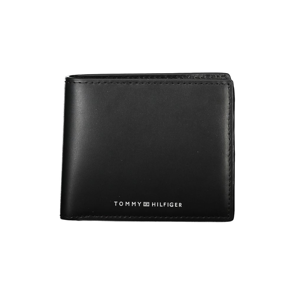 Ανδρικό πορτοφόλι Tommy Hilfiger Elegant Μαύρο Δερμάτινο Bifold