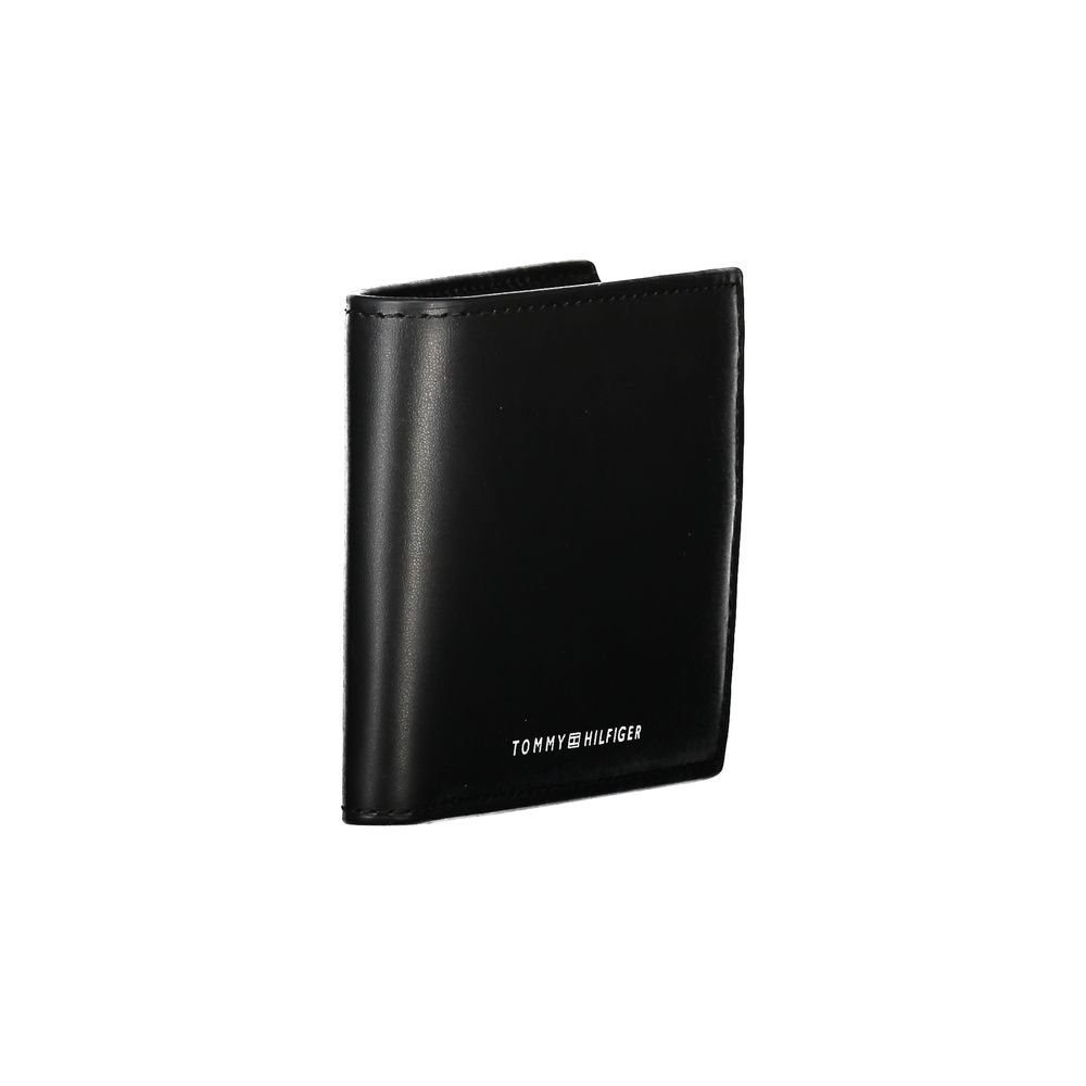 Ανδρικό πορτοφόλι Tommy Hilfiger Elegant Μαύρο Δερμάτινο Bifold